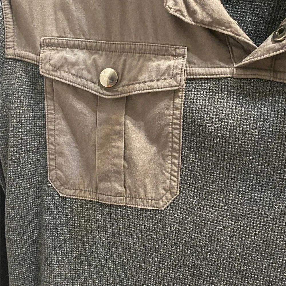 Banana Republic Gray Shirt Jacket